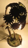 Венская бронза : Скульптура-настольная лампа с пальмами  и слоником ., фото №2