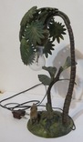 Венская бронза : Скульптура-настольная лампа с пальмами  и слоником ., фото №6