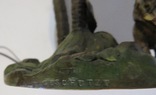 Венская бронза : Скульптура-настольная лампа с пальмами  и слоником ., фото №10
