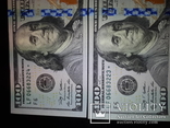 Две банкноты по 100$ Замещение LF06683223☆ и LF06683224☆ 2009г., фото №4