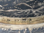 Серебряная тарелочка 84 пр. 1850 г. чернь золочение, фото №3