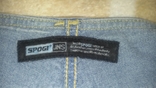 Стильные джинсовые шорты spogi c пряжкой , м, фото №3