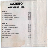 Gazebo (Greatest Hits) 1997. AU. Кассета., фото №8