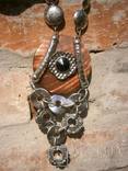 Этническое ожерелье из перламутра. 139,2 г., фото №9