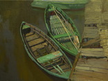 Две лодки.Сергей Костов пленерная живопись, 60х80 см, 2017 г, фото №2