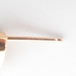Золотые серьги-гвоздики с турмалинами, фото №4
