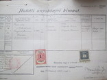 Венгрия платёжный документ 1909 г, фото №2