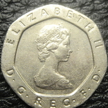 20 пенсів Британія 1983, фото №3