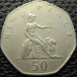 50 пенсів Британія 1981, фото №2