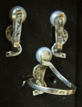 Серьги и кольцо Серебро 875 пр. Золото 375 пр. Жемчуг и фианиты.Украина, фото №3