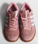 0175 Кроссовки Adidas Hamburg, Розовые, Натуральная замша 40 размер 25.5 см стелька, photo number 6
