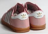 0175 Кроссовки Adidas Hamburg, Розовые, Натуральная замша 41 размер 26 см стелька, photo number 4