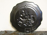 Тарелка настенная антикварная олово клеймо Германия, фото №5