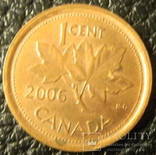 1 цент Канада 2006 немагніт, фото №2