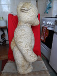 Медведь 63 см. плюшевый с опилками СССР., фото №5