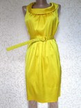 Платье жёлтое шёлковое р 44-м, фото №4