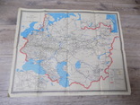 Карта железных дорог СССР  1972г 44х55 см, фото №2