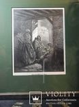 Гюстав Доре, гравюра Иисус у Марты и Марии. 1885 год. Оригинал. Швеция., фото 2
