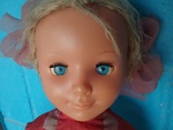Кукла СССР паричковая на резинках, клеймо, фото 3