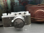 Фотоаппарат зоркий-1  футляр и крышка оригинальная на объектив, фото №2
