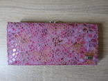 Женский кожаный кошелек Dr.Koffer (розовый замш), фото №2