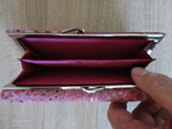 Женский кожаный кошелек Dr.Koffer (розовый замш), фото №6