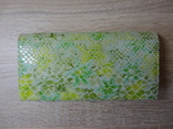 Женский кожаный кошелек Pratero (зеленый замш), фото №3