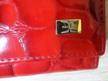 Женский кожаный кошелек HASSION (с глянцевым покрытием), фото №4