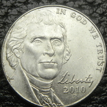 5 центів США 2010 P, фото №2