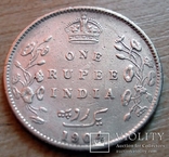 Британская Индия 1 рупия 1904 г. Эдвард VII, фото №2