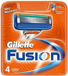 Gillette Fusion 4 шт. в упаковке, фото №2