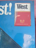 Рельефная табличка сигареты West 53 х 70 см, фото 4
