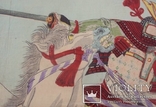 Укиё-э. Триптих. Япония. "Битва на реке Фудзикава". 1897 год., фото №11