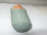 Младенец новорожденный запеленованный СССР резиновая игрушка, фото №8