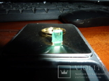Золотое кольцо с крупным изумрудом, фото №5