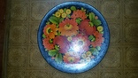 Большая тарелка(диаметр 50см) Петриковской росписи с подписью автора., фото №3