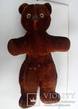 Плюшевый мишка медведь СССР стружка опилки + мягкая набивка 55 см. издает звуки, фото №2