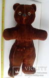 Плюшевый мишка медведь СССР стружка опилки + мягкая набивка 55 см. издает звуки, фото №7
