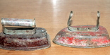 Пара утюжков из металла для воротничков, фото №3