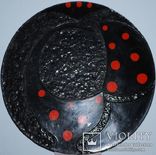 Настенная тарелка из СССР, колкий пластик, диаметр 33 см., фото №3