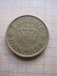 Две монеты Дании 5 эре и 1 крона 1929 и 1925 гг., фото №3