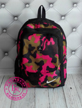 Яркий камуфляжный рюкзак Nike розовый, photo number 10