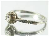 Винтажное кольцо с  бриллиантом, фото №4