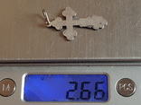 Крестик нательный серебро 925 проба. Вес 2.6, фото №7