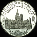 Белиз 5 долларов 1995  пруф серебро, фото 1