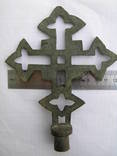 Крест - старинное навершие на хоругвь, фото №5