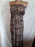 Красивое длинное тигровое платье разм  М  38, фото №2
