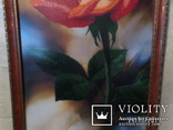 Картина вышитая бисером "Роза", фото №5