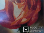 Картина вышитая бисером "Роза", фото №6