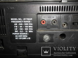 Магнитофон кассетный Atlanta с двумя колонками с радио, фото №10